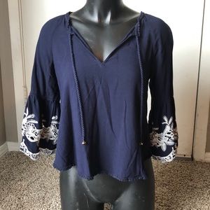 Navy Boutique Blouse